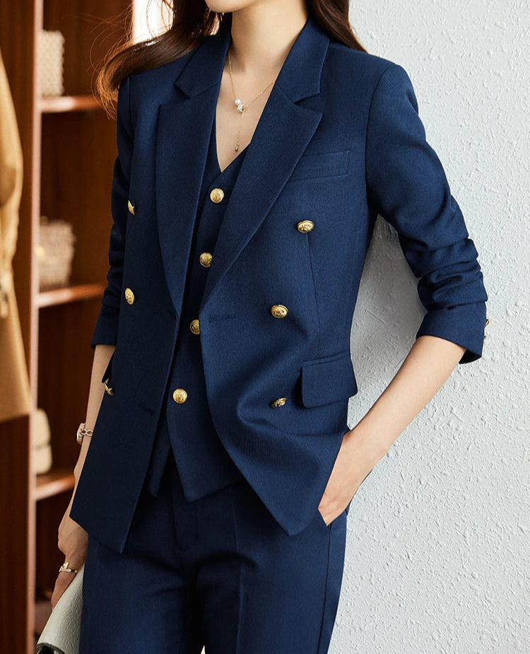 Dalia Completo Donna Elegante con Blazer e Pantaloni | Tre Pezzi, Tailleur Donna Elegante, Completi Eleganti Donna 3