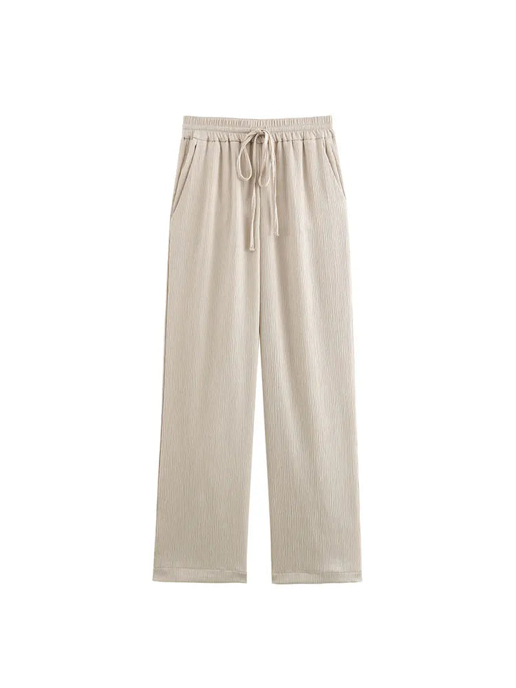 Dalia Completo Donna Elegante con Blazer e Pantaloni a Gamba Larga | Maniche Lunghe, Doppiopetto 4