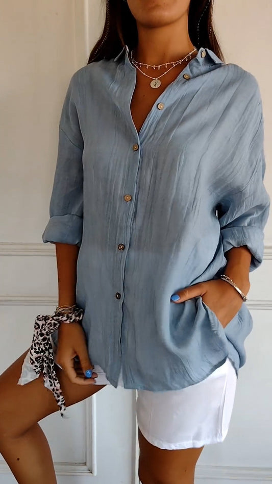 Dalia Women's Shirt | Lightweight Cotton, Elegant Summer Style 1