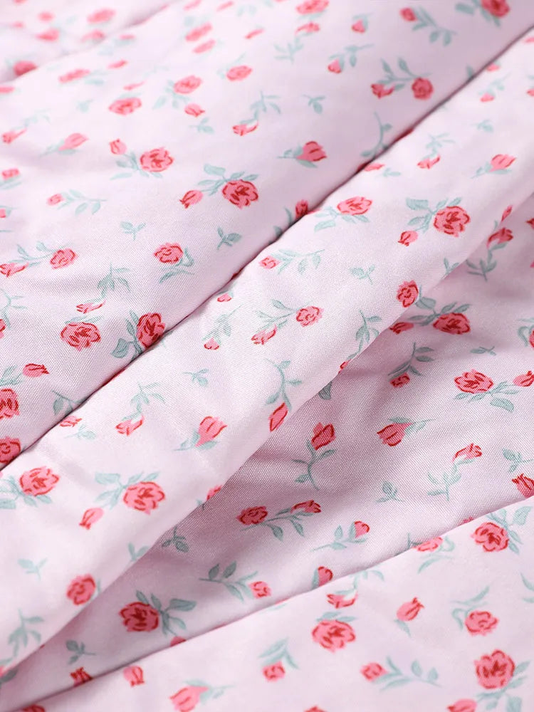 Florina Giacca da Donna Trapuntata Floreale | Maniche Lunghe, V-Collo 5