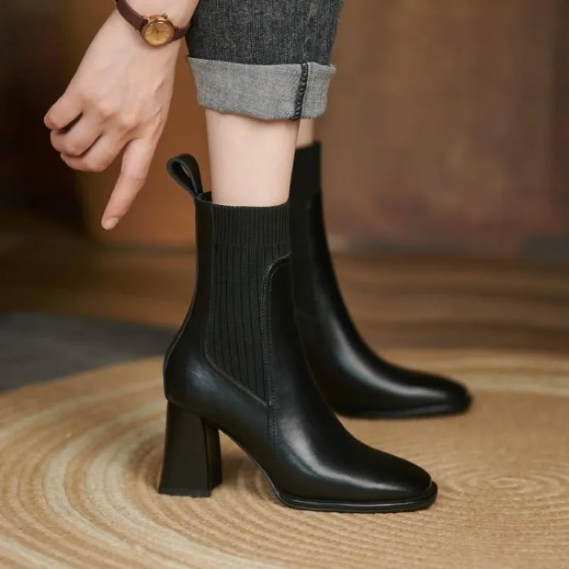 Fresa Scarpe da Donna con Tacco Alto Retro | Stivali Corti, Comodi, Eleganti 0