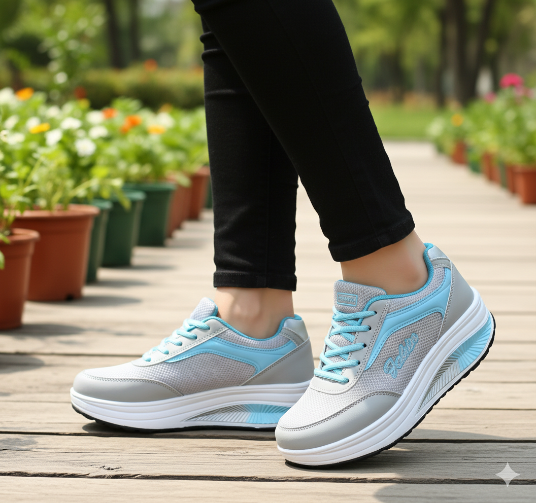 Alino Sneakers da Donna con Piattaforma | Suola Antiscivolo, Casual, Taglie Grandi