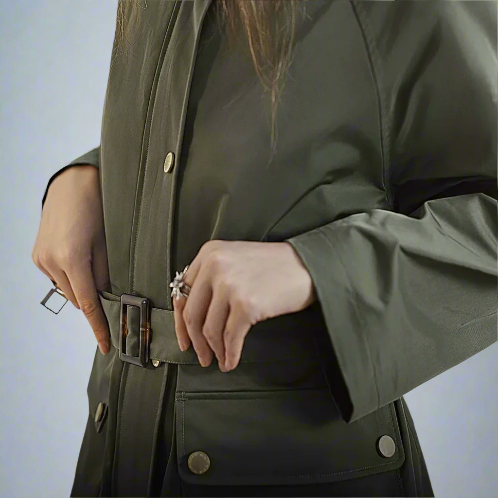 Lucia Trench Oversize da Donna Medio Lungo con Tasche a Patta | Autunnale
