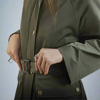 Lucia Trench Oversize da Donna Medio Lungo con Tasche a Patta | Autunnale