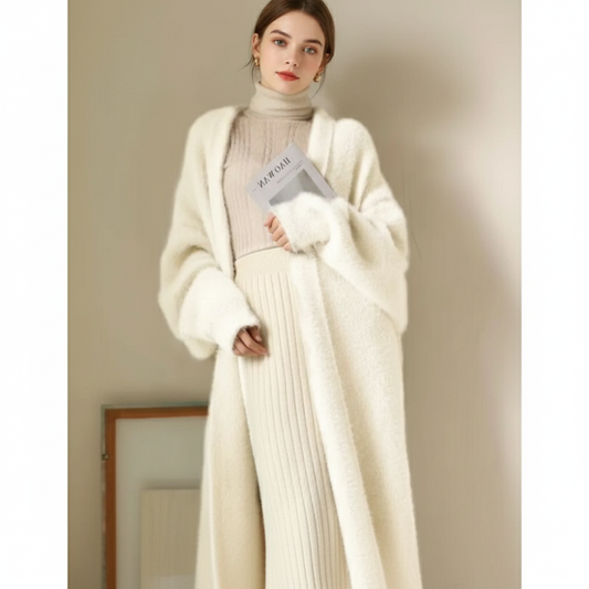 Cassandra Cardigan Lungo da Donna in Cashmere | Morbido e Caldo per l’Inverno
