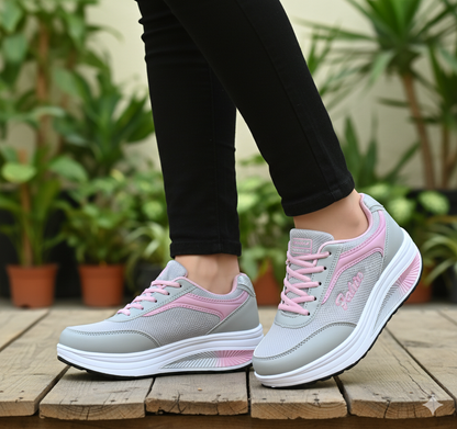 Alino Sneakers da Donna con Piattaforma | Suola Antiscivolo, Casual, Taglie Grandi