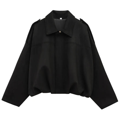 Haxo Giacche da Bomber in Pelle per Donna | Eleganti, Maniche Lunghe, Corto 6