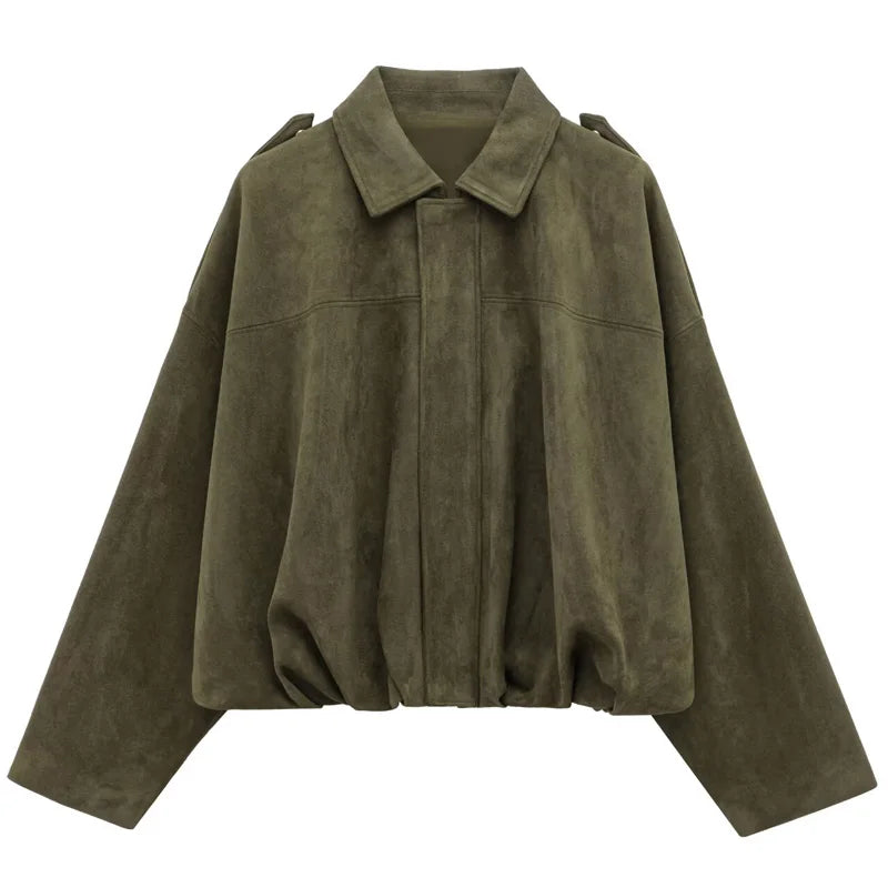 Haxo Giacche da Bomber in Pelle per Donna | Eleganti, Maniche Lunghe, Corto 7