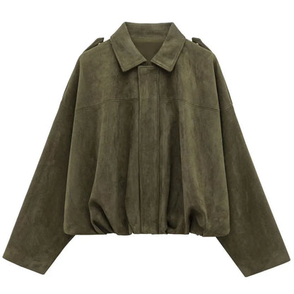 Haxo Giacche da Bomber in Pelle per Donna | Eleganti, Maniche Lunghe, Corto 7
