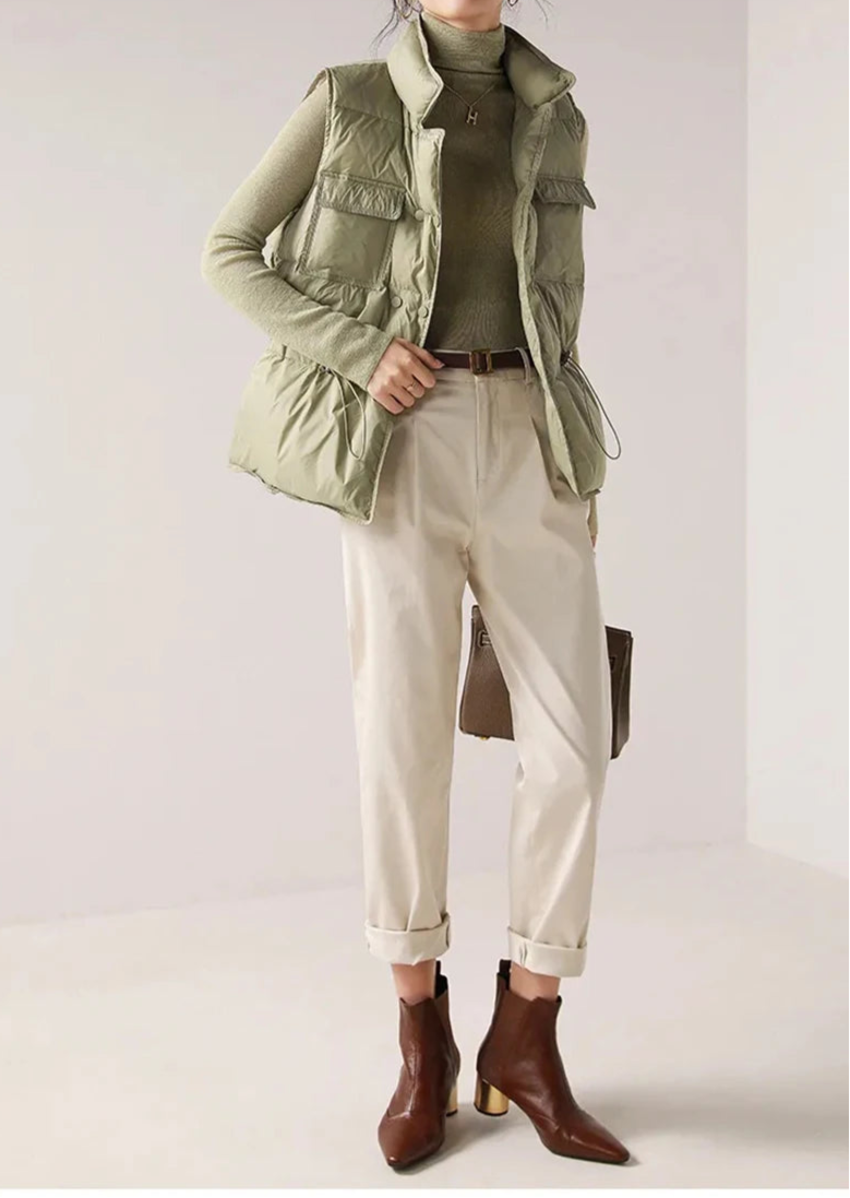 Lina Gilet da Donna Impermeabile in Piuma d'Oca | Leggero, Senza Maniche 4