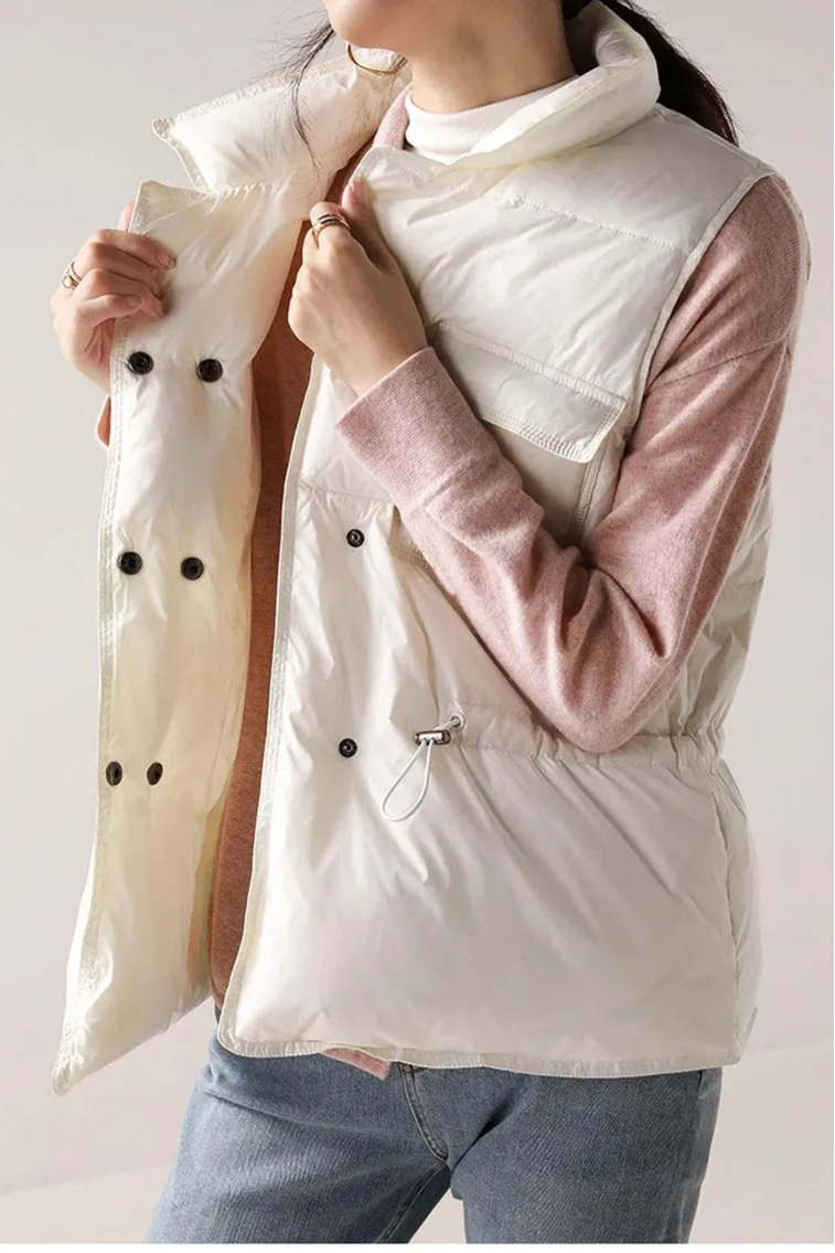 Lina Gilet da Donna Impermeabile in Piuma d'Oca | Leggero, Senza Maniche 5