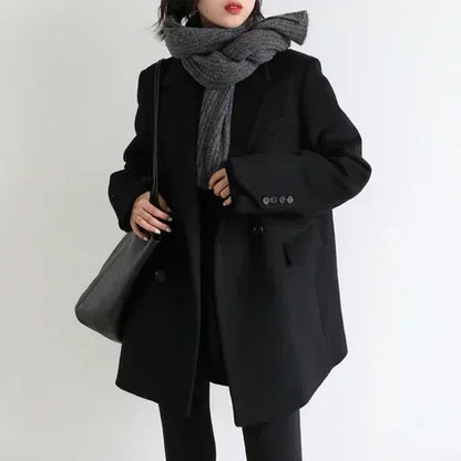 Liora Cappotto da Donna in Mistura di Lana con Taglio Classico | Caldo, Elegante 5