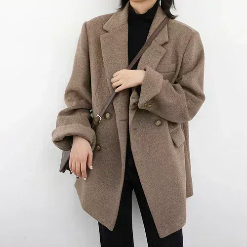 Liora Cappotto da Donna in Mistura di Lana con Taglio Classico | Caldo, Elegante 6