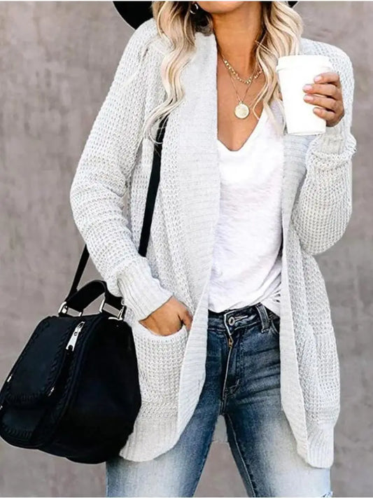 Lira Cardigan da Donna Autunnale con Design Curvo | Maglia Morbida, Casual 1