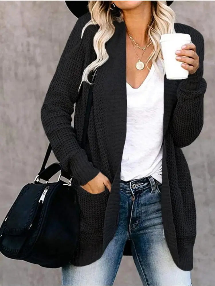 Lira Cardigan da Donna Autunnale con Design Curvo | Maglia Morbida, Casual 3