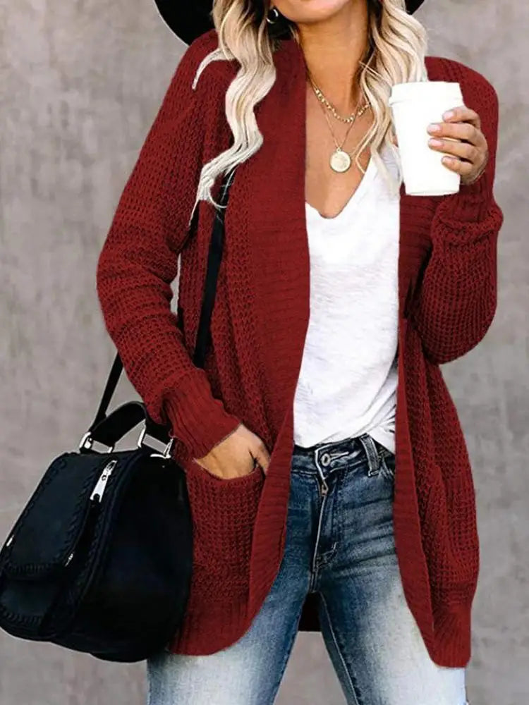 Lira Cardigan da Donna Autunnale con Design Curvo | Maglia Morbida, Casual 5