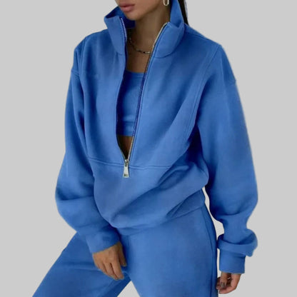 Lira Completo Sportivo da Donna con Zip | Comodo, Caldo 4