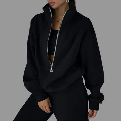 Lira Completo Sportivo da Donna con Zip | Comodo, Caldo 5