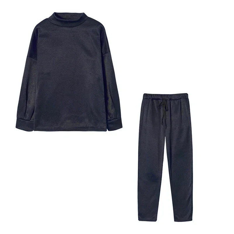 Lira Completo da Donna con Maglione Collo Alto | Casual, Monocromatico 10