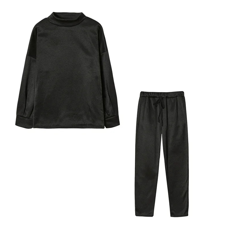 Lira Completo da Donna con Maglione Collo Alto | Casual, Monocromatico 9