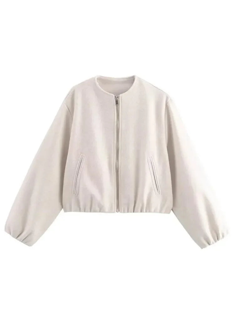 Lira Giacca da Donna Invernale con Collo Rotondo | Maniche Lunghe, Elastico 10