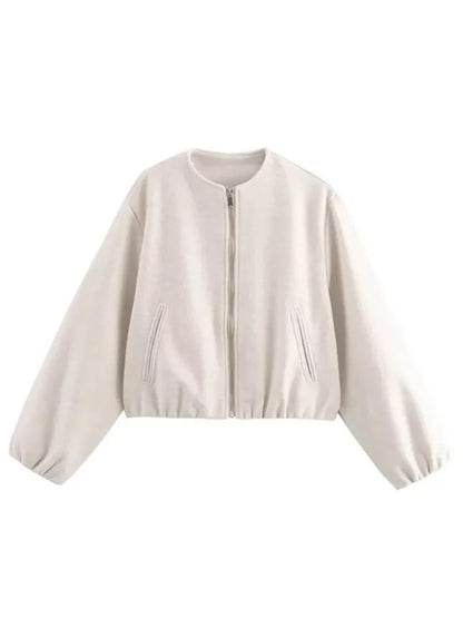 Lira Giacca da Donna Invernale con Collo Rotondo | Maniche Lunghe, Elastico 10