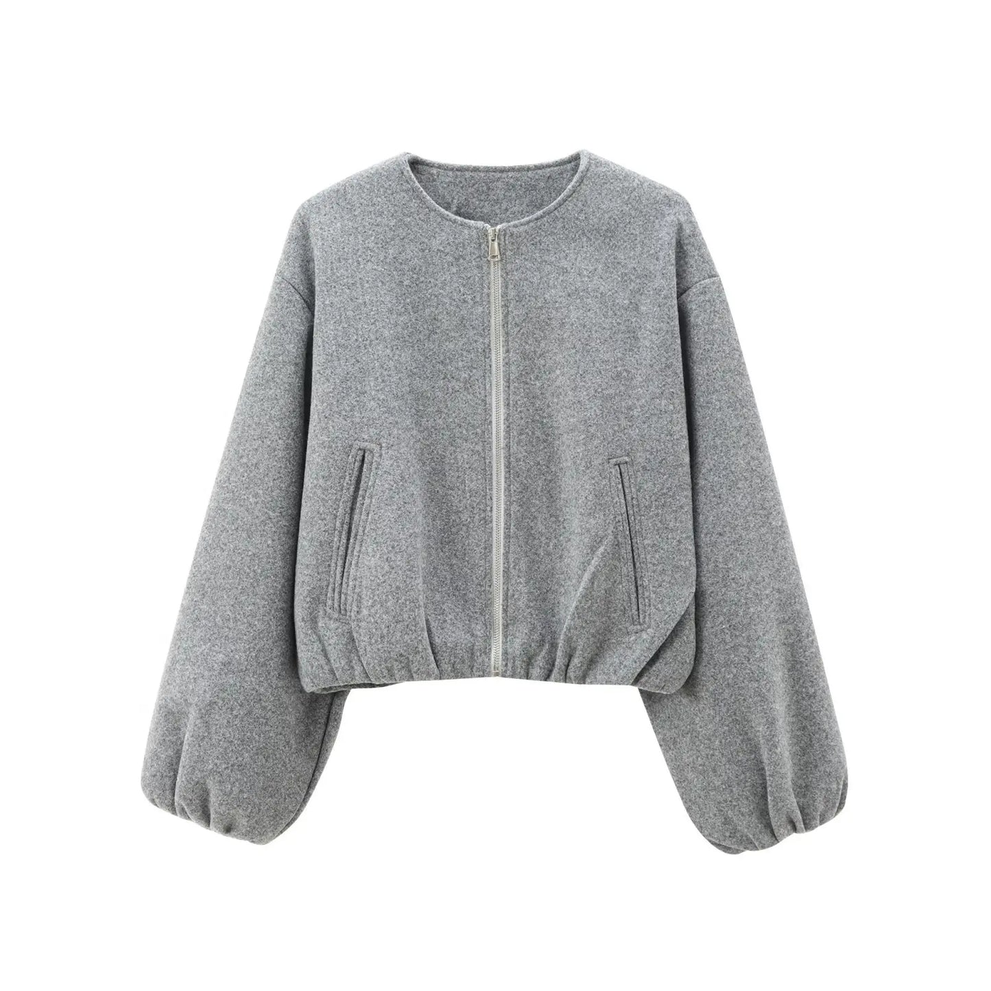 Lira Giacca da Donna Invernale con Collo Rotondo | Maniche Lunghe, Elastico 11