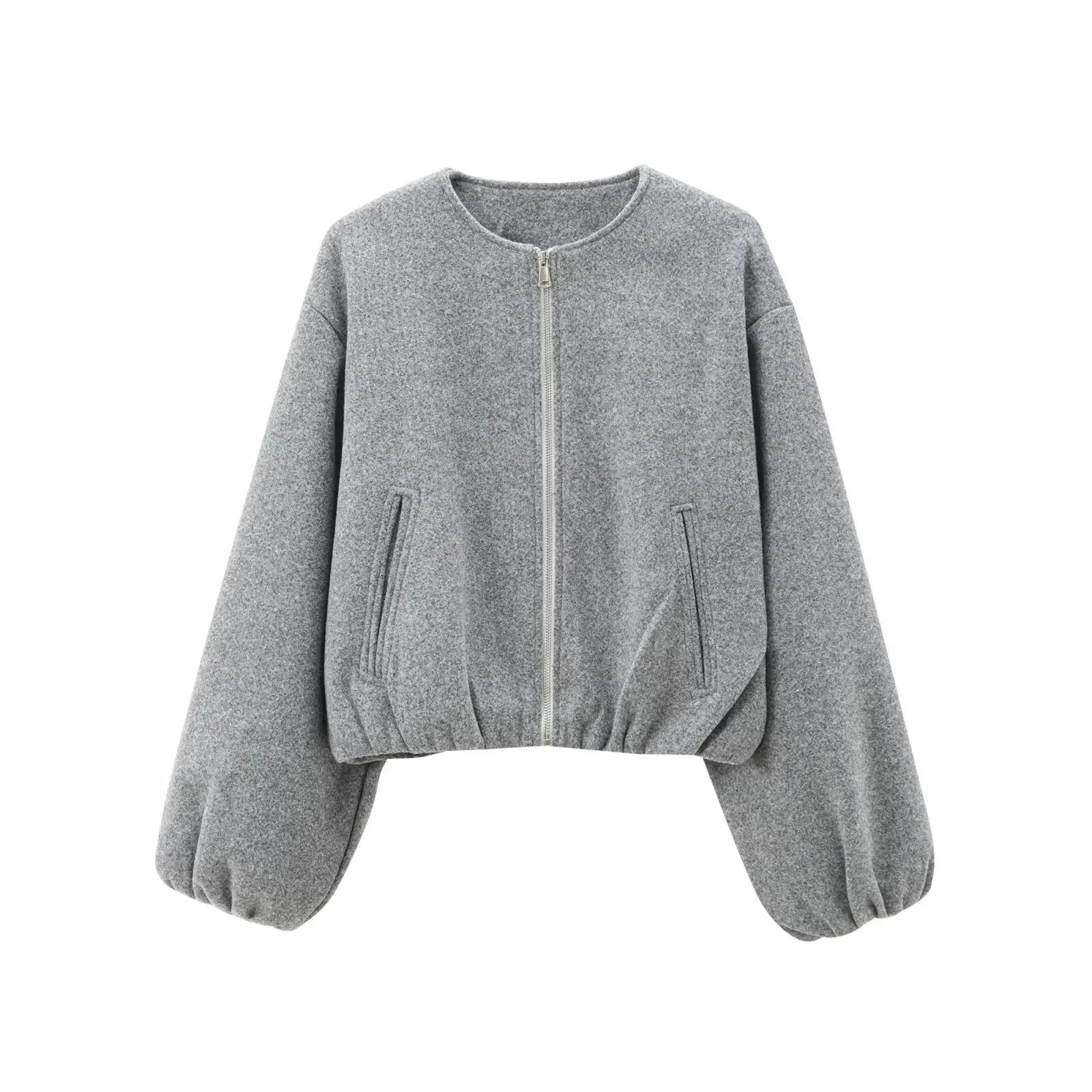 Lira Giacca da Donna Invernale con Collo Rotondo | Maniche Lunghe, Elastico 11