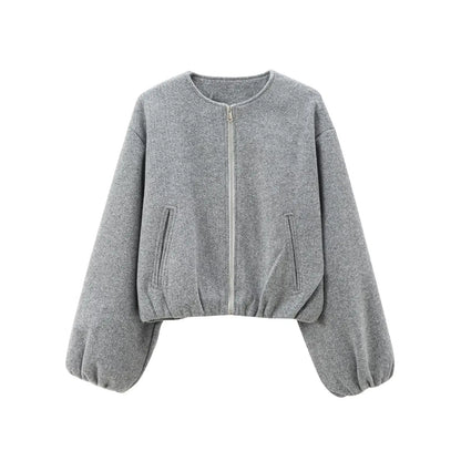 Lira Giacca da Donna Invernale con Collo Rotondo | Maniche Lunghe, Elastico 11