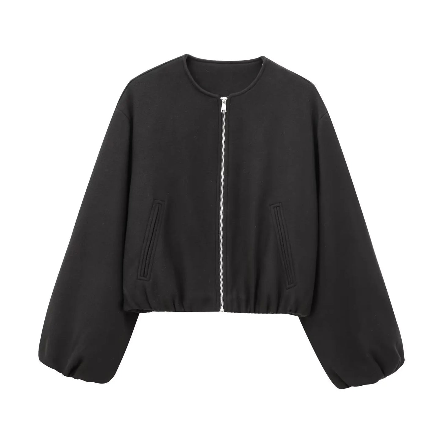 Lira Giacca da Donna Invernale con Collo Rotondo | Maniche Lunghe, Elastico 6