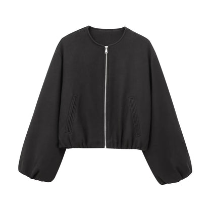 Lira Giacca da Donna Invernale con Collo Rotondo | Maniche Lunghe, Elastico 6