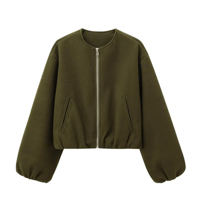 Lira Giacca da Donna Invernale con Collo Rotondo | Maniche Lunghe, Elastico 7