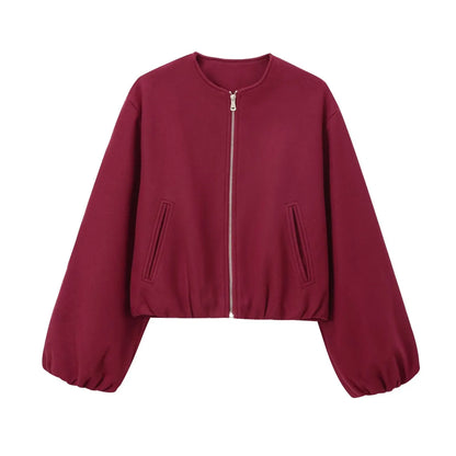 Lira Giacca da Donna Invernale con Collo Rotondo | Maniche Lunghe, Elastico 8