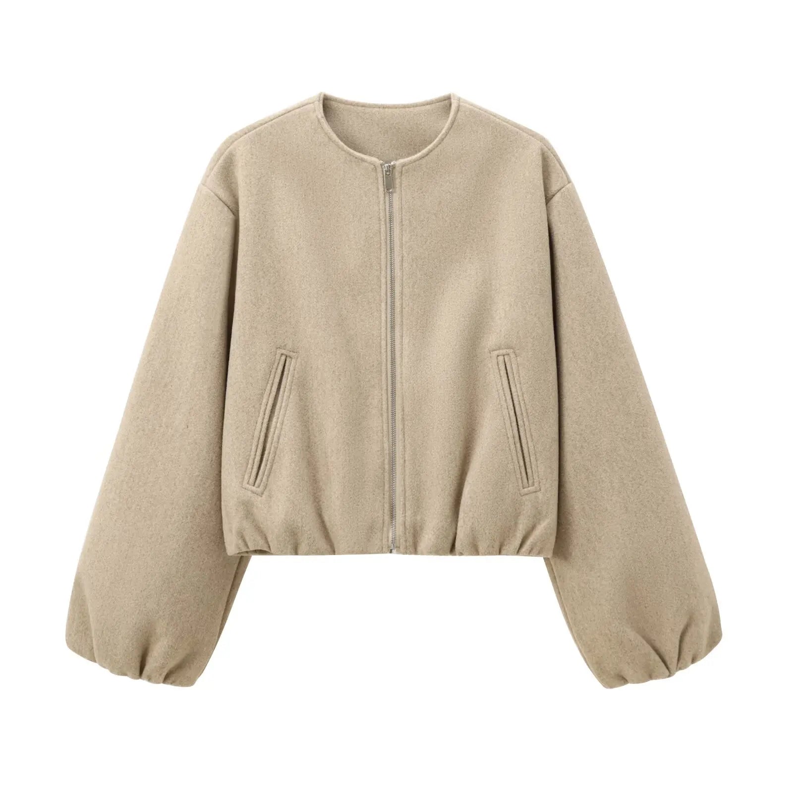 Lira Giacca da Donna Invernale con Collo Rotondo | Maniche Lunghe, Elastico 9