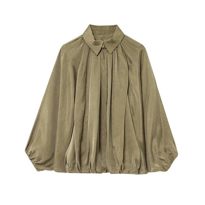 Lira Giacche da Donna Sportive in Satin Leggere | Maniche Lunghe, Design Pieghettato 8