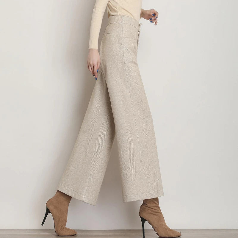 Lira Pantaloni da Donna in Lana Spessi Ampi per Stile Casual | Comodi, Con Tasche 2