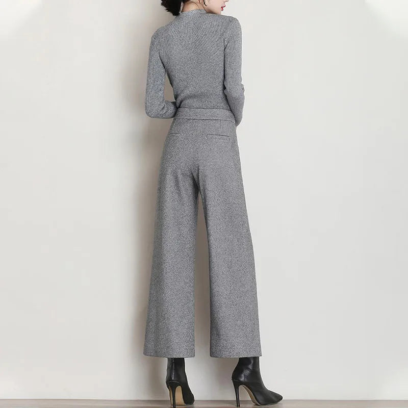 Lira Pantaloni da Donna in Lana Spessi Ampi per Stile Casual | Comodi, Con Tasche 5