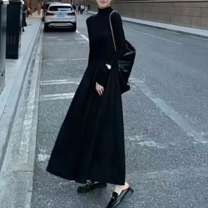 Livia Abito da Donna Hepburn Grigio con Collo Alto | Elegante, invernale 4