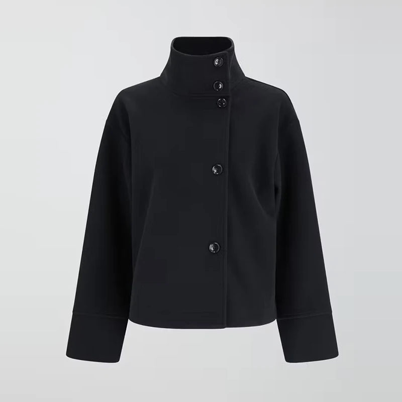 Livia Cappotto da Donna in Lana Elegante con Collo a Revers | Maniche Lunghe, Taglio Ampio 7