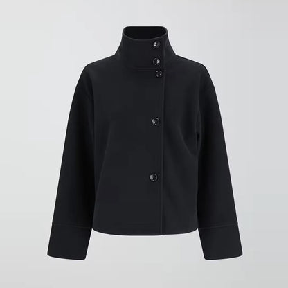 Livia Cappotto da Donna in Lana Elegante con Collo a Revers | Maniche Lunghe, Taglio Ampio 7