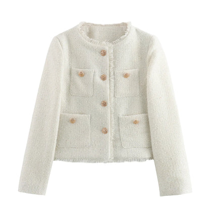 Livia Giacca da Donna Invernale in Tweed | Elegante, Maniche Lunghe 5