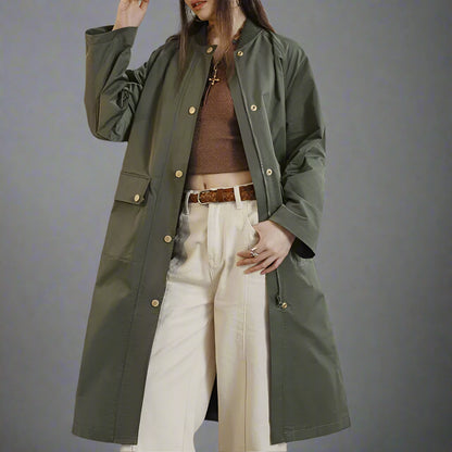Lunai Cappotto da Donna Trench Leggero | Oversize, con Tasche Flap 0