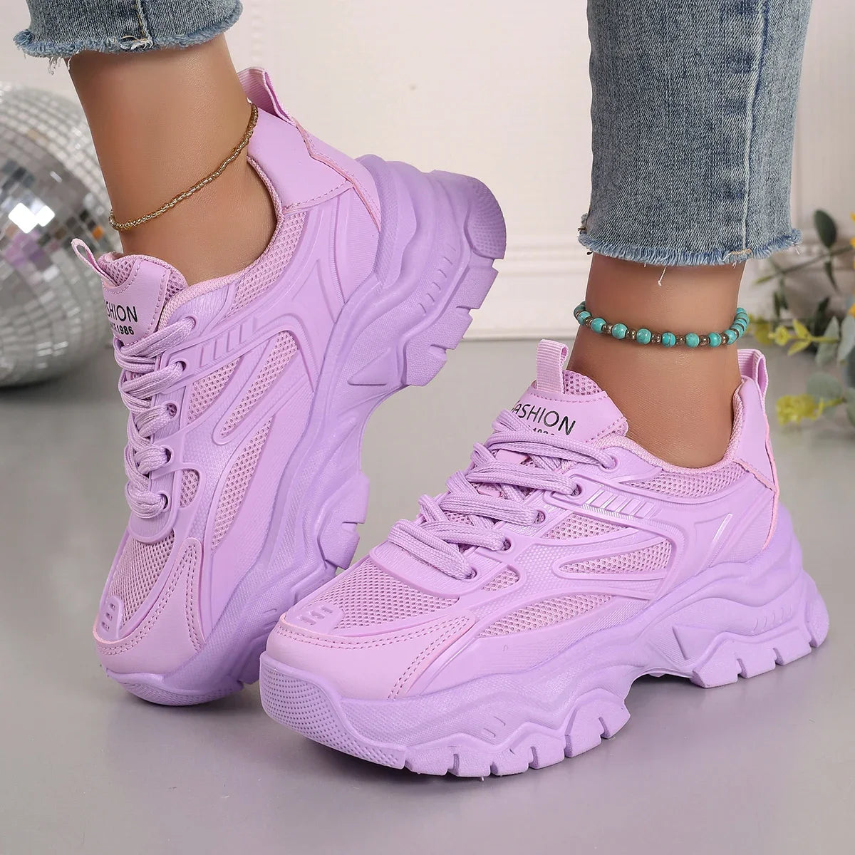 Luno Sneakers da Donna Chunky Sportive | Leggere, Design alla Moda 1