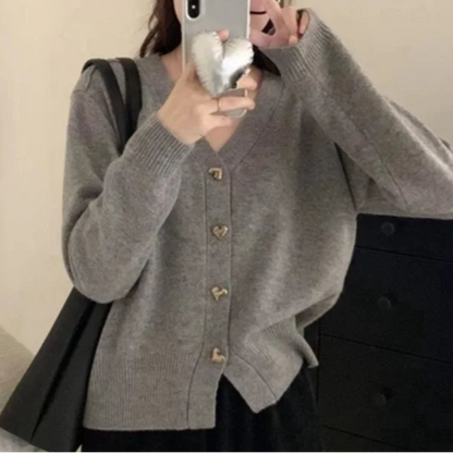 Ravelo Cardigan Lungo Donna Elegante A V in Maglia Rossa | Morbido, Abbracciante 3