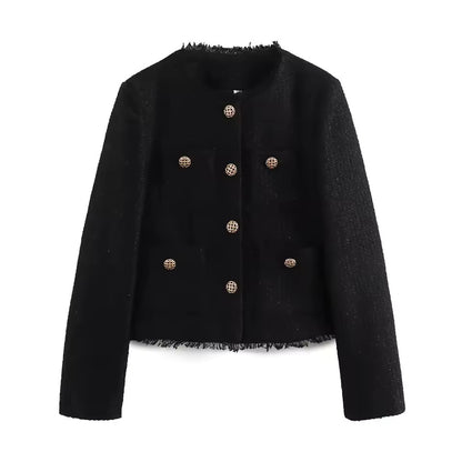 Valena Giacca da Donna in Tweed | In Lana, con Botton