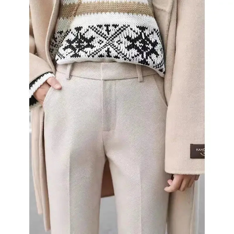Tavia Pantaloni da Tweed Eleganti per Donna | Vita Alta, Effetto Snellente, Stile Professionale 1