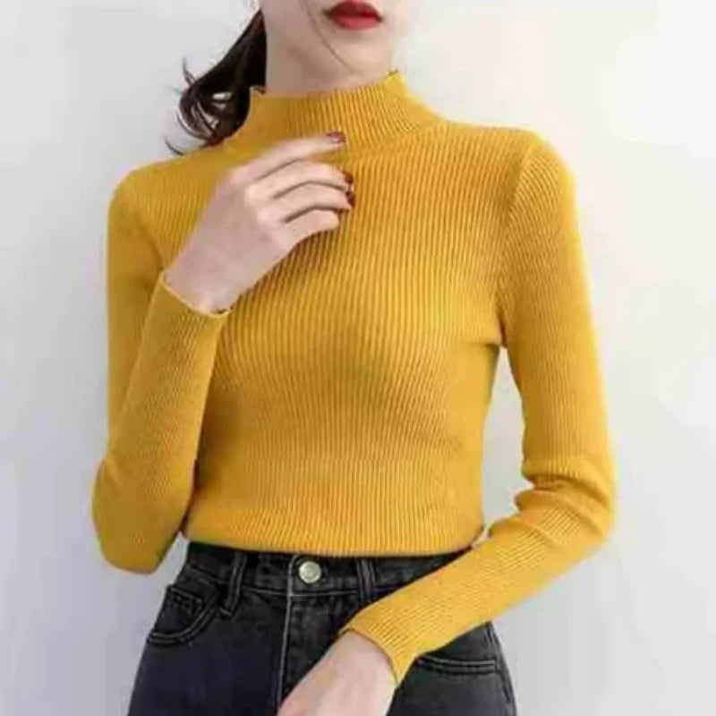 Vento Maglione da Donna a Collo Alto Vintage Slim | Traspirante, Facile da Abbinare 11