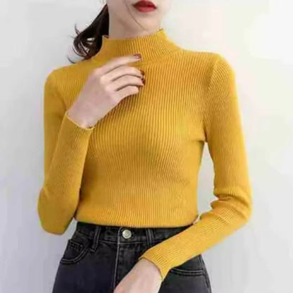 Vento Maglione da Donna a Collo Alto Vintage Slim | Traspirante, Facile da Abbinare 11
