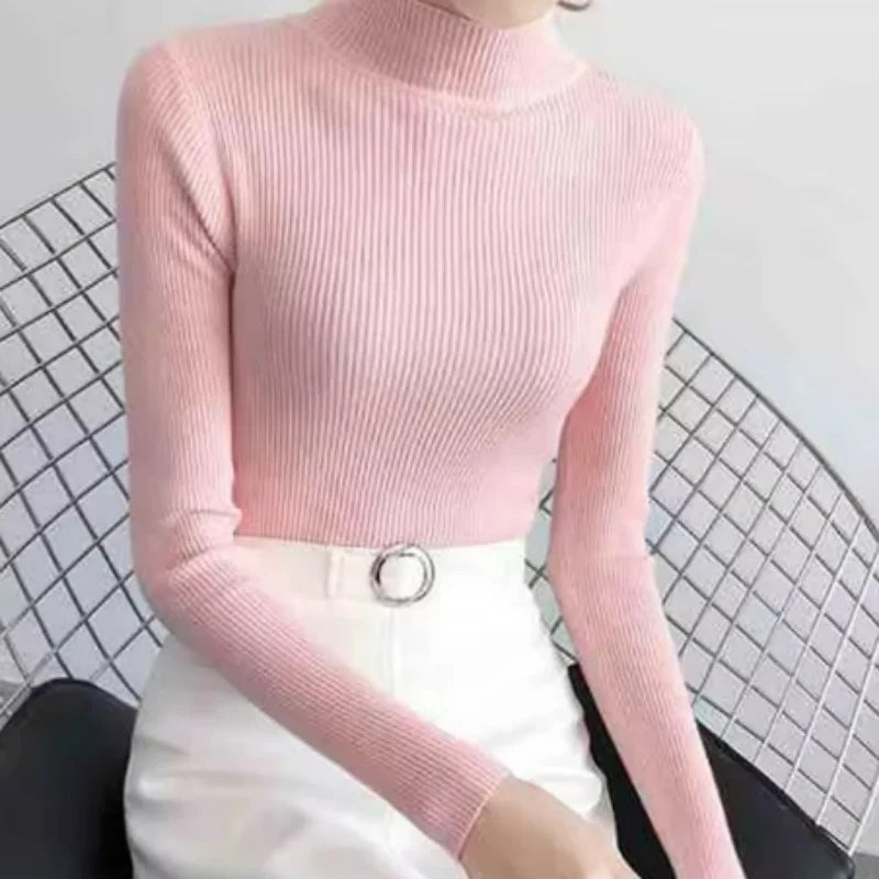 Vento Maglione da Donna a Collo Alto Vintage Slim | Traspirante, Facile da Abbinare 12