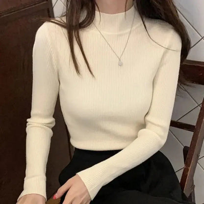 Vento Maglione da Donna a Collo Alto Vintage Slim | Traspirante, Facile da Abbinare 9